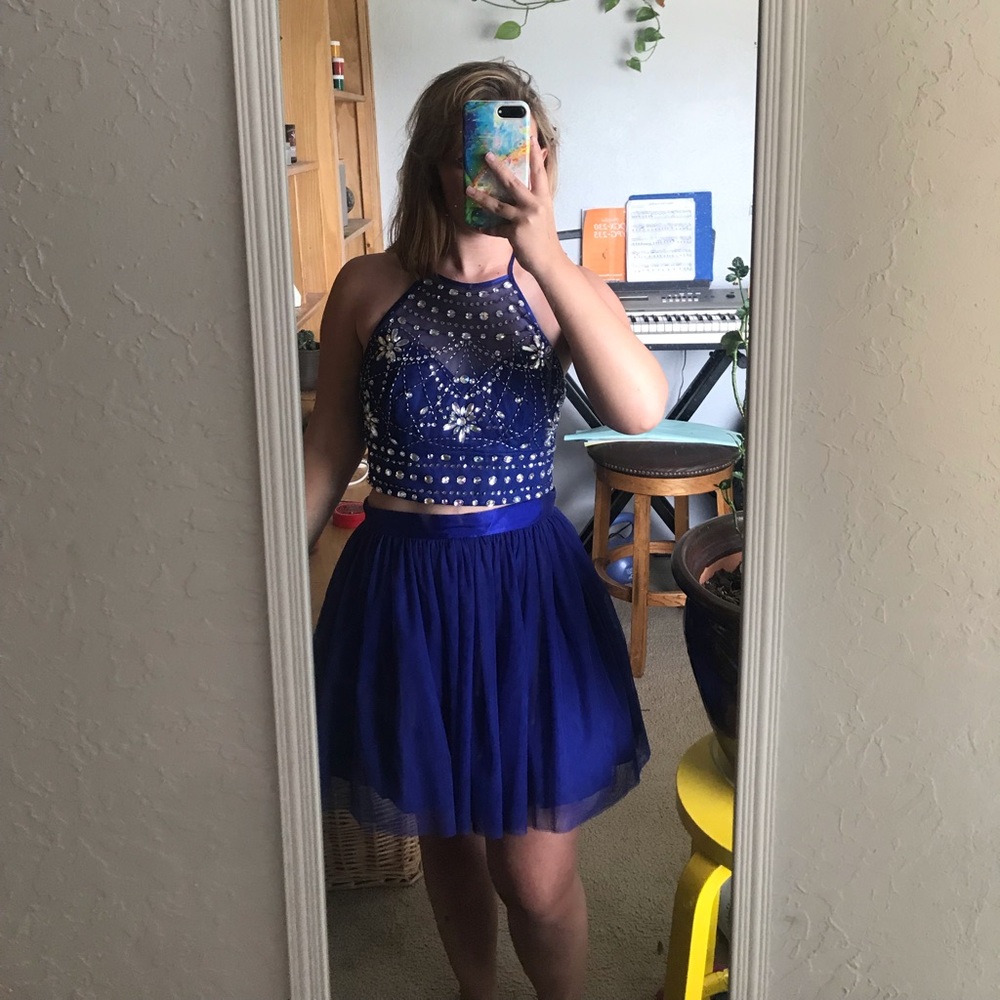 2 piece homecoming dress
